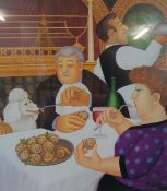 BERYL COOK (1928-2008) signed limited edition print no 608/650 `Dining In Paris`, 45cm x 41cm