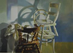 ROBERT LENKIEWICZ (1941-2002) limited edition print `Chairs` No 115/195 with certificate