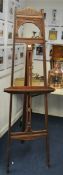 Edwardian style picture easel, 181cm high