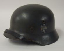 An original German helmet