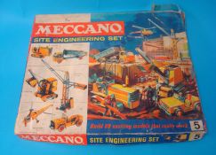 Meccano Engineering set No 5 t/w collection of playworn diecast models