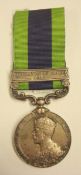 India General Service medal with Afghan clasp 1919, to Corporal T.P. Wright, t/w album of research