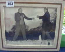 Boxing memorabilia, a photograph signed by Henry Cooper, approx 16cm x 22cm