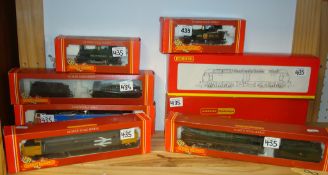 Hornby R2353 class 47 loco, R0033 Morning Star loco, R390 Oxford loco and five others (8)