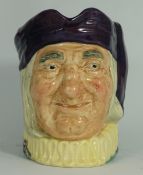 Royal Doulton large prototype character jug Simon the Cellarer in different colour way