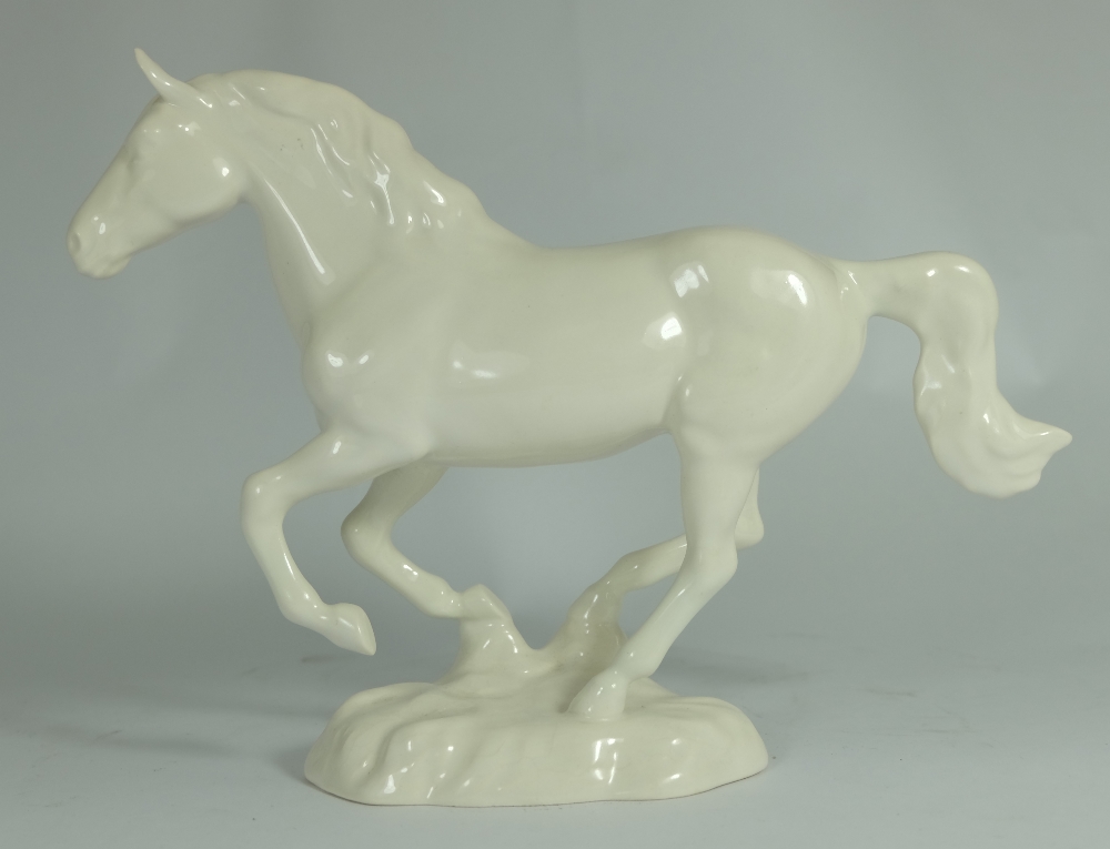 Beswick Galloping Pony on base 1374 in rare oppaque gloss (restored)