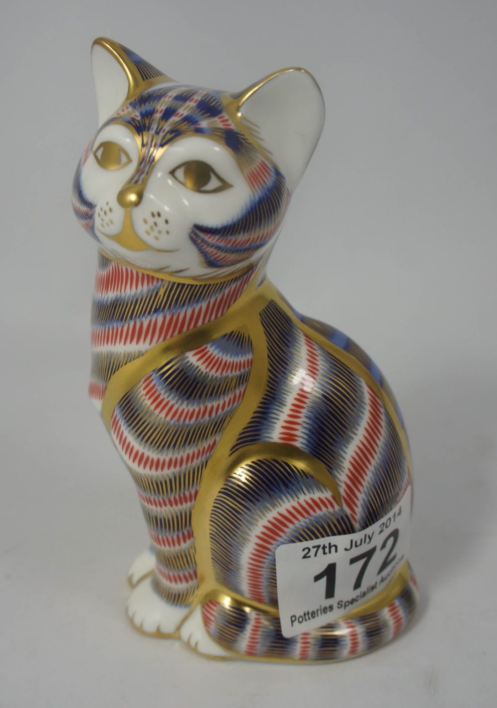 Royal Crown Derby P/W Cat boxed