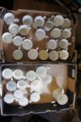 A Large Collection of Royal Commemorative  Cups 2 Trays