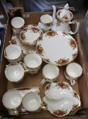 A Collection of Royal Albert Old Country Roses including Comport, Coffee Mugs Cups & Saucers etc  (