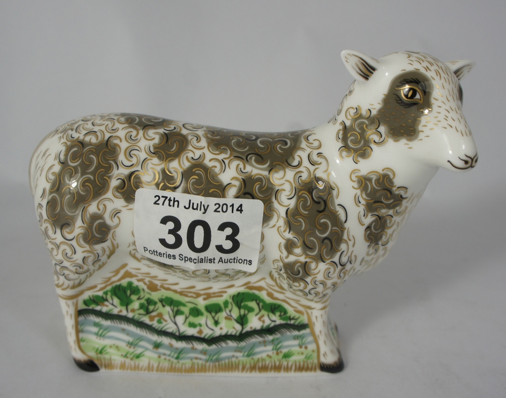 Royal Crown Derby Paperweight Jacob Sheep, boxed