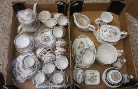 A collection of pottery to include Queens china tea set, Wedgwood Bianca tea pot, Wedgwood Runny