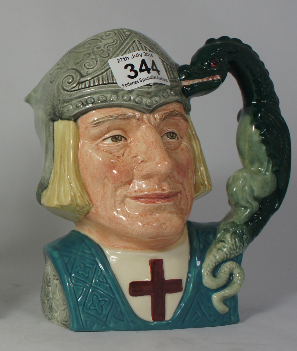 Royal Doulton Large Character Jug St George D6618