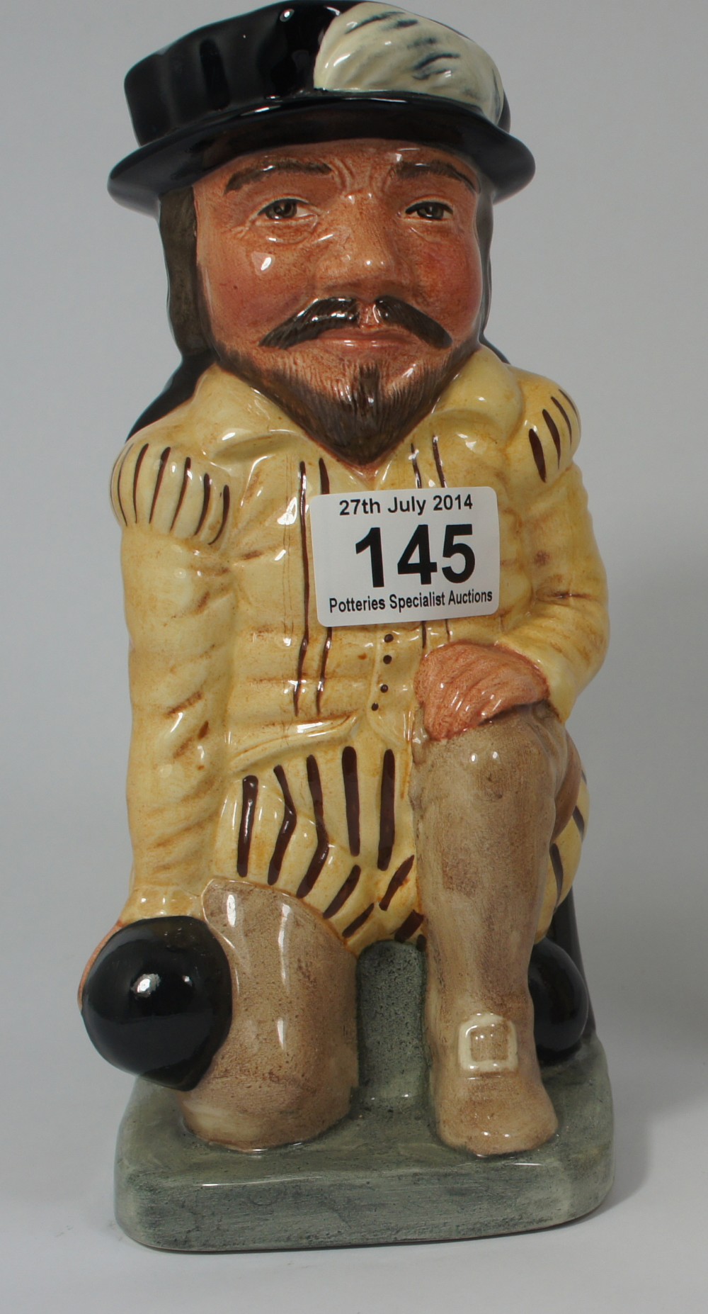 Royal Doulton large toby jug Sir Francis Drake D6660 with special commemorative back stamp 400 years