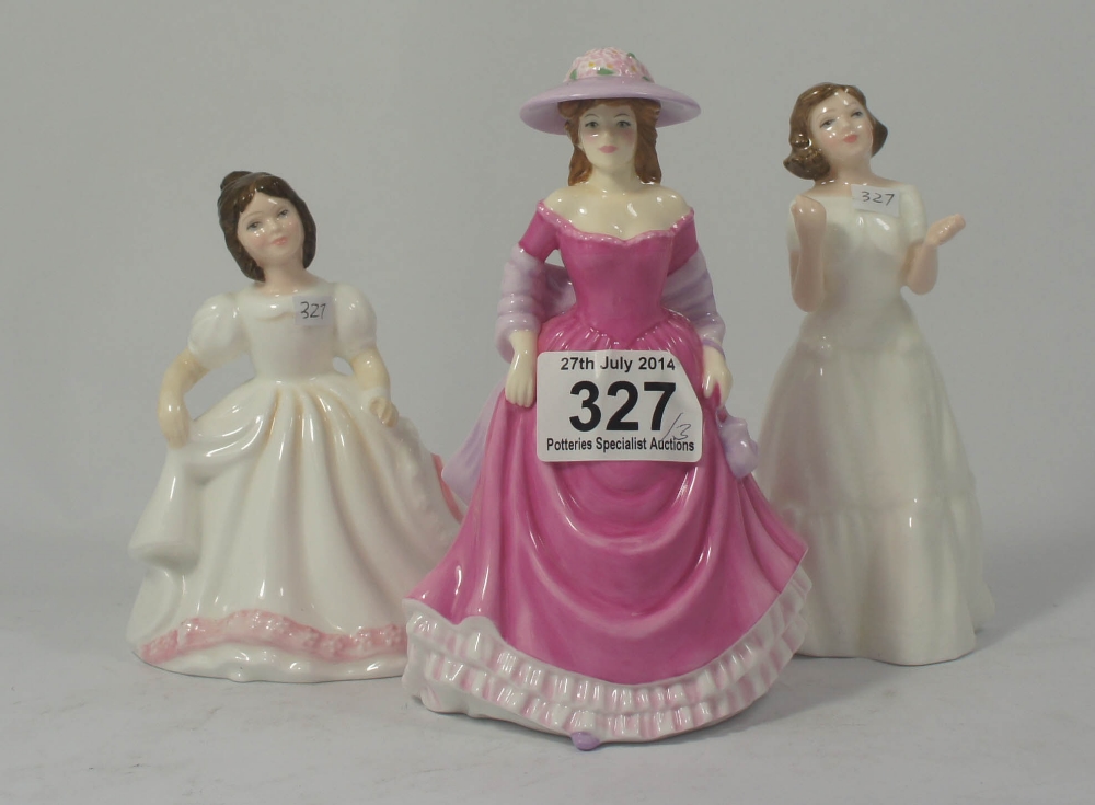 Royal Doulton Figure Summer Breeze HN4567, Amanda HN3635 and Welcome HN3764(3)