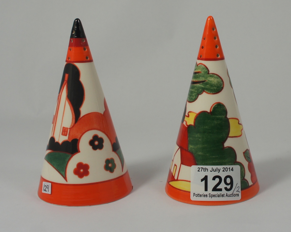 Wedgwood Clarice Cliff Bizarre sugar sifters made for the Centenary collection (2)