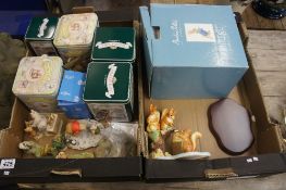 A collection of Borderfine Arts Beatrix Potter and Foxwood Tail figures some in original boxes (2