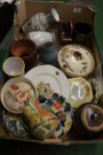 Collection of pottery to include Royal Doulton Stoneware Tobacco Jar & Cover, Shelley China,