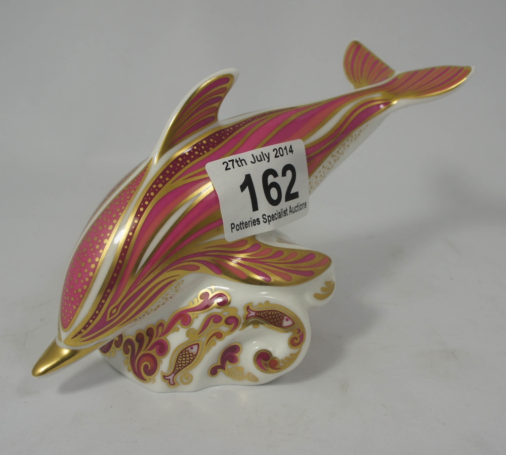 Royal Crown Derby Pink Dolphin boxed