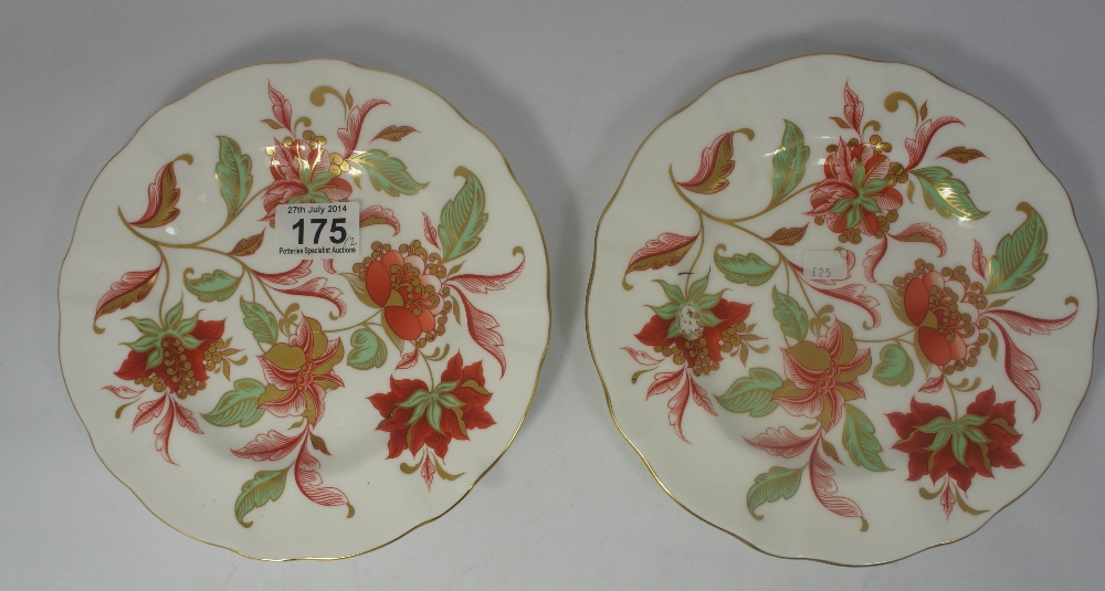 Royal Crown Derby Autumn Gold Plates (seconds) (2)