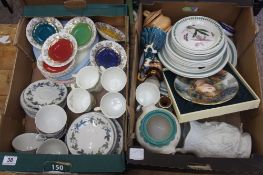 A Collection of pottery to include Royal Doulton Burgundy part teaset, Brambly Hedge Cups,