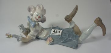 A Lladro figure of a girl clown Magic of Comedy (in original box) length 35cm (tiny loss to one