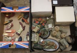 Collection of pottery to include David winter Cottages. Border Fine Art Figure and Just the right