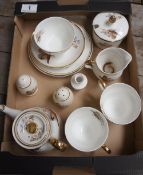 A collection of Sheridan China Teaware decorated with pheasants