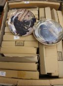 A collection of Bradford Exchange collectors plates with various scenes , Dogs etc , all boxed (20)