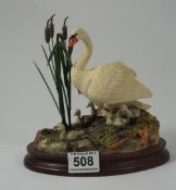 Border Fine Arts figure group Sway & Cygnets "First One In" limited edition by Ray Ayres Made in