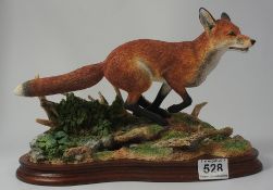 Border Fine Arts figure of Fox Running " Breaking Cover " limited edition by Ray Ayres Made in