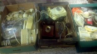 A Collection of Vintage telephone's (3 Trays)