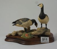 Border Fine Arts figure group Barnacle Geese limited edition by R Roberts 1991, Made in Scotland ,