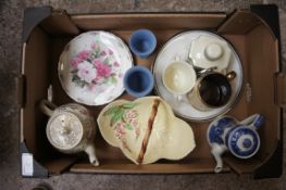 A collection of pottery to include Wedgwood jasperware, Carlton ware Australian dish, Royal Albert