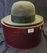 The Royal Stetson top hat in original box, size 7