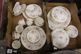 A collection of Paragon Victoria Rose Tea & dinnerware ( 2 trays )  (42)