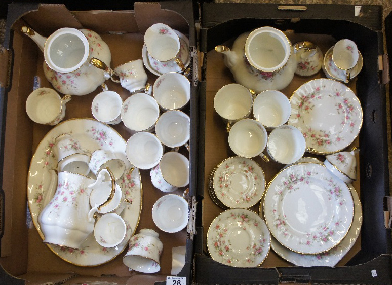 A collection of pottery to include Paragon Elizabeth rose part tea set to consist of teapot