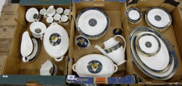 A collection of Royal Doulton Carlyle dinner tea and coffeeware including tureens and covers, dinner