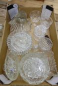 A collection of glassware to include bowls, dishes etc