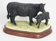 Border Fine Arts Figure Welsh cow and calf NO241/500 B0998 15cm in height
