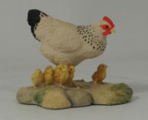 Border Fine Arts Figure Hen and Chicks 6cm in height