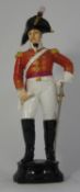 Royal Worcester Figure Officer of the 3rd Dragoon Guards 1806 - model no. 2675