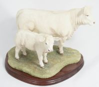 Border Fine Arts Figure Cow and Calf NO 663/750 24cm in height