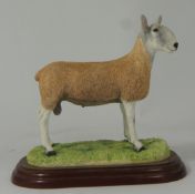 Border Fine Arts Figure Blue Faced Leicester Ram A0737 17cm in height