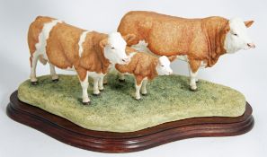 Border Fine Arts Figure Simmental Family Group NO 901/1250 B0401 16cm in height