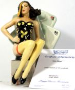 Kevin Francis Art Deco Erotic Figure Ace Player, limited edition with box & certificate