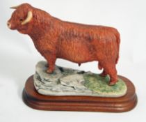 Border Fine Arts Figure Highland Bull NO 681/950 21cm in height