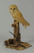 Border Fine Arts Figure Barn Owl 092 17cm in height