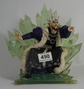 Enchantica Model of Wizard Sitting at His Thrown0 Limited Edition with certificate, height 24cm