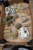 A Collection of cottages including David Winter, Millstone, Coalport, Wade etc (2 Trays)