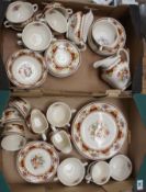 A large collection of Myott & Meakin Dinner and Tea ware in the Marlborough design  (2 trays)